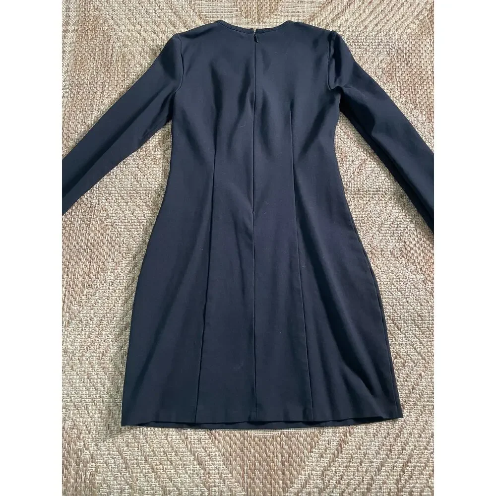J.Crew long sleeve fitted Dress Black SZ 4